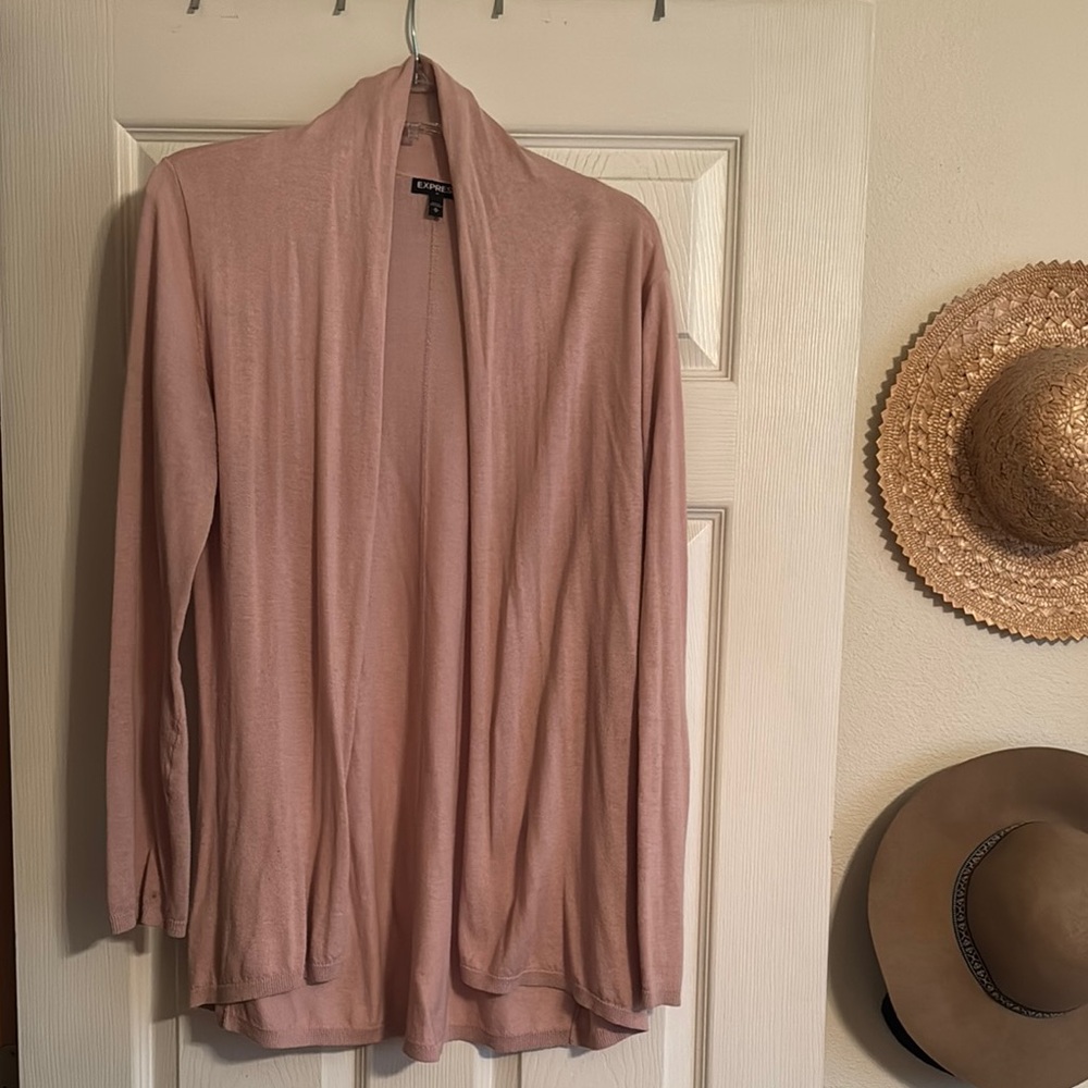 Pink Cardigan Sweater